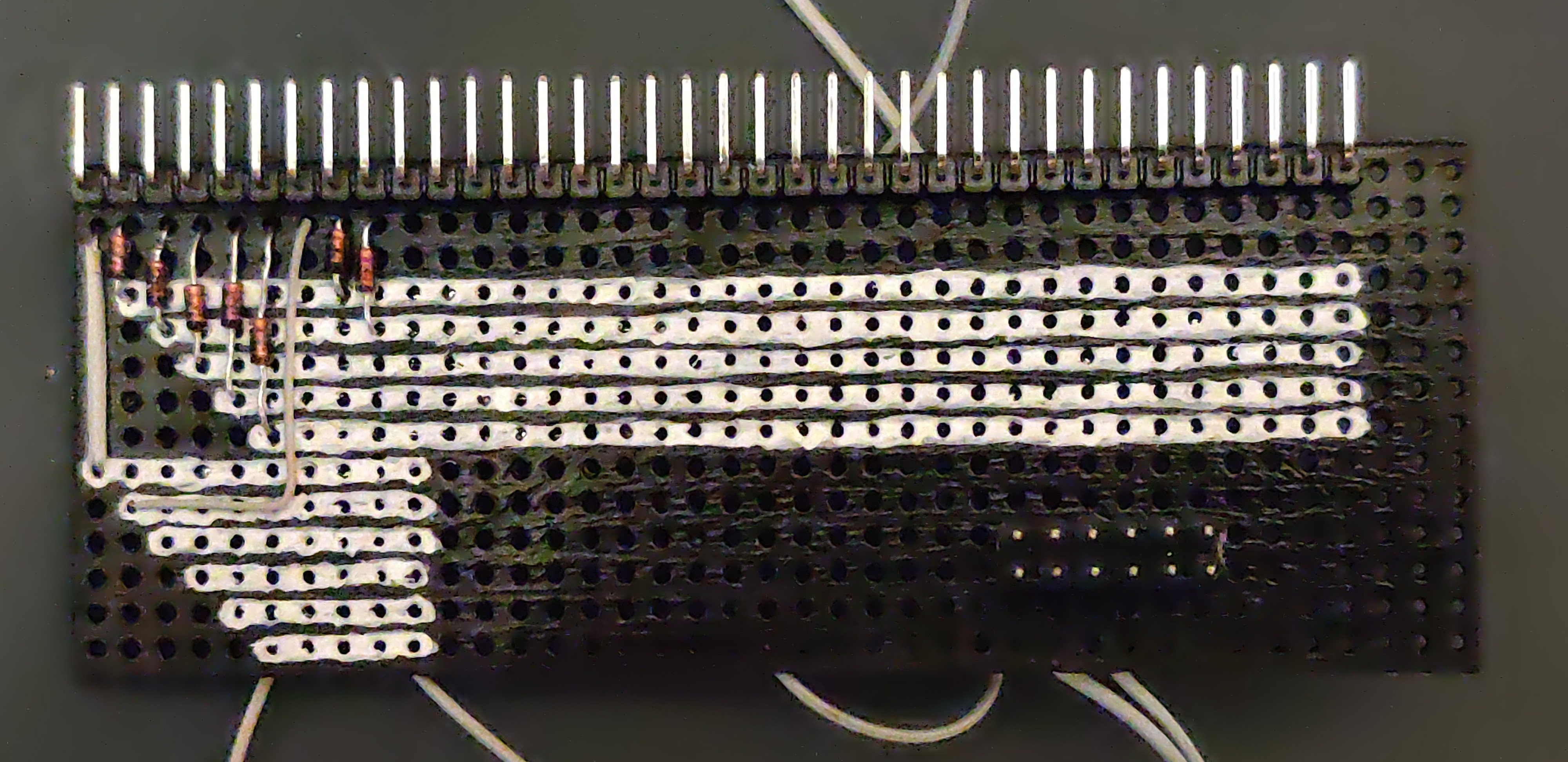 Circuit board painted
